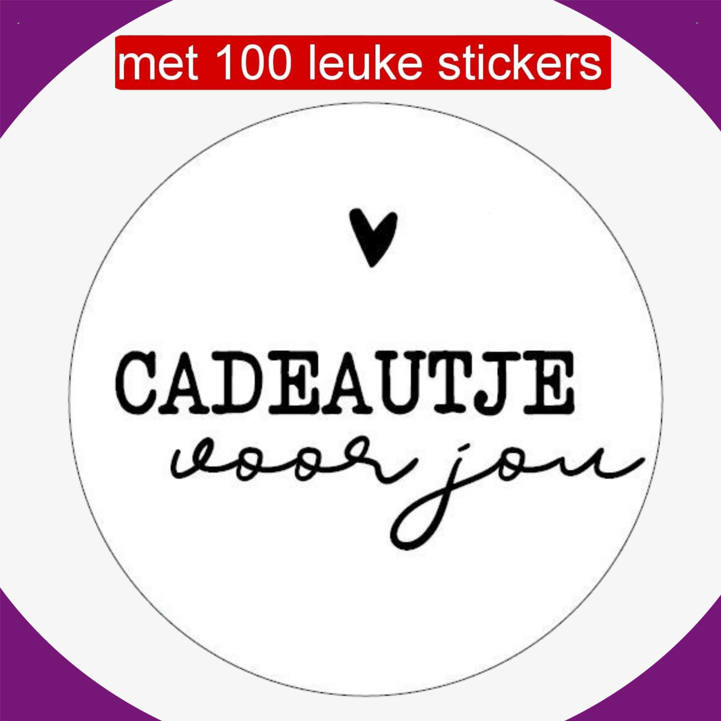 HGN Papieren Tasjes -Cadeautasjes-Cadeauzakjes-100 Stuks-Rood-Incl 100 Stickers-18+8x22 cm