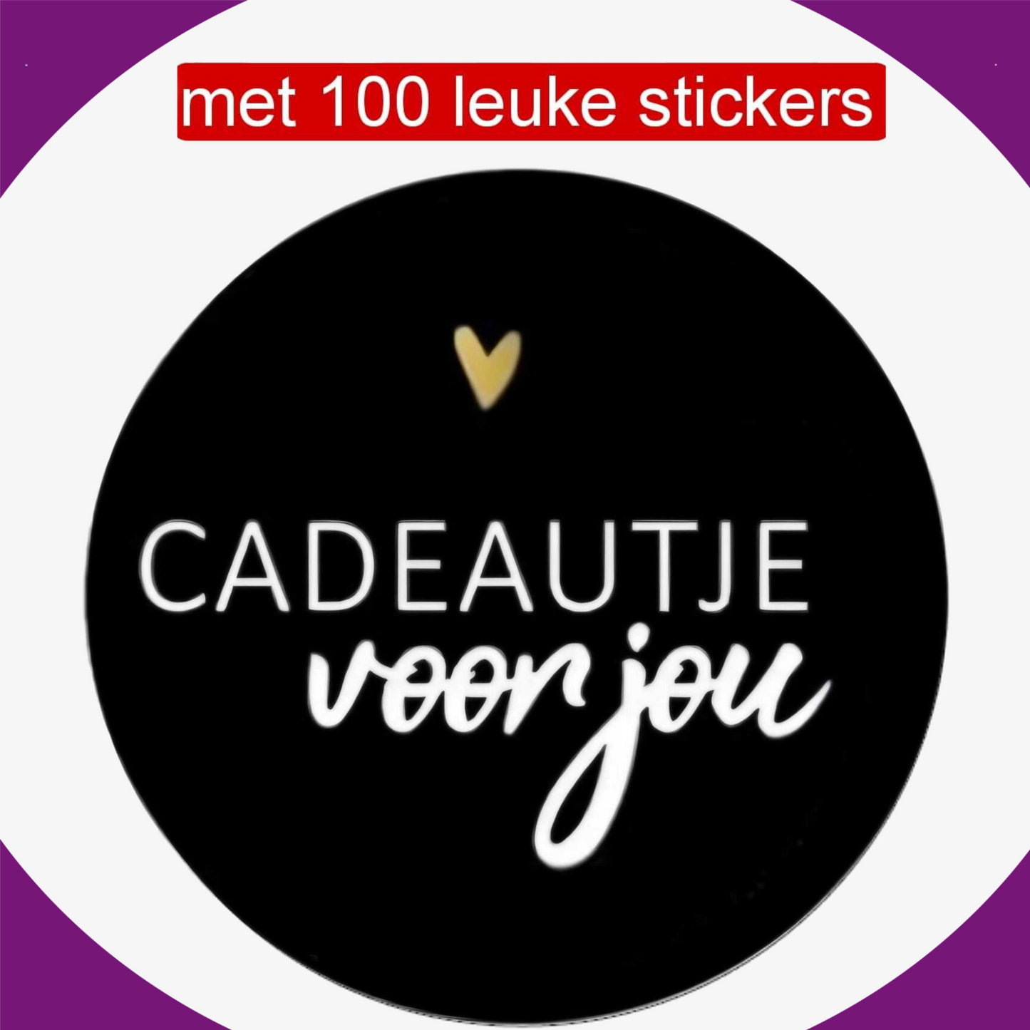 HGN Papieren Tasjes -Cadeautasjes-Cadeauzakjes-100 Stuks-rood-Incl 100 Stickers-18+8x22 cm