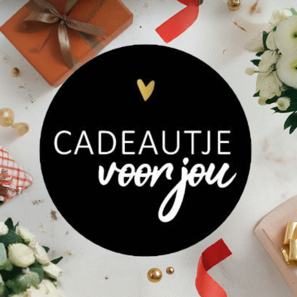 100x sluitstickers "cadeautje voor jou" 50 mm