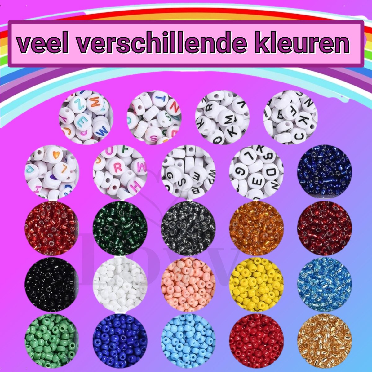 Supergroot Pakket Sieraden Maken voor Kinderen -met ruim 10.000 Kralen
