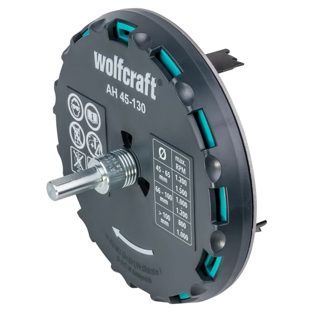 wolfcraft Verstelbare gatenzaag AH 45-130 30 mm metaal 5978000