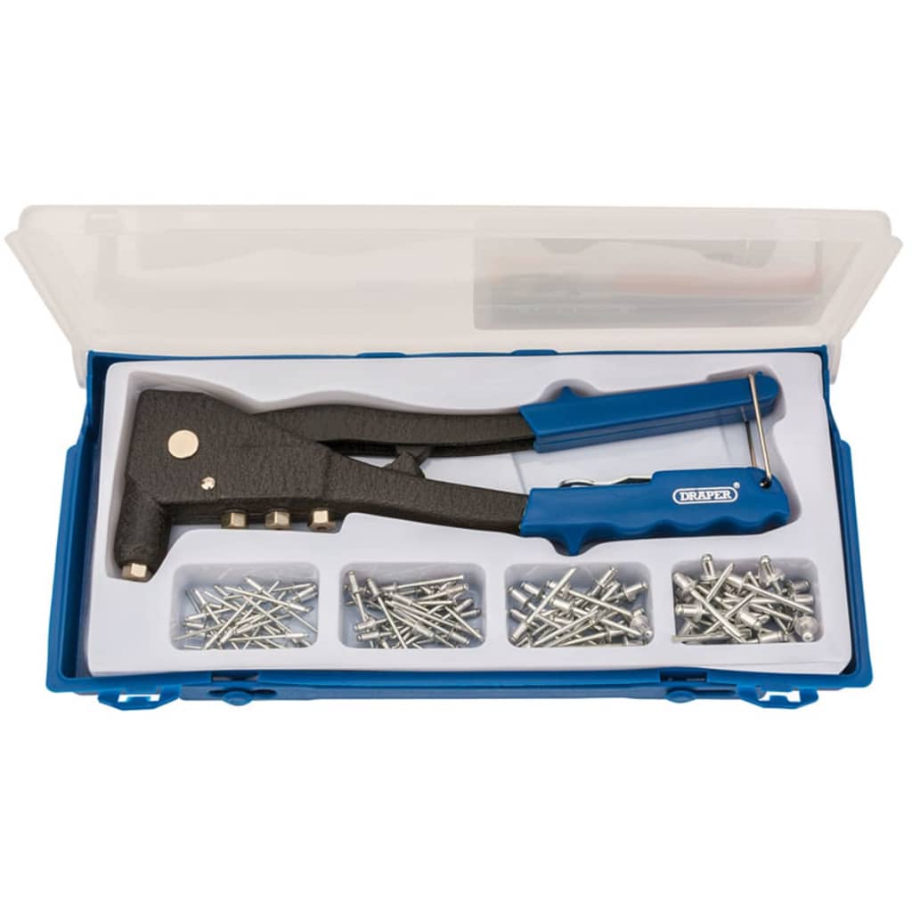 Draper Tools Klinknagel pistool set blauw 27843