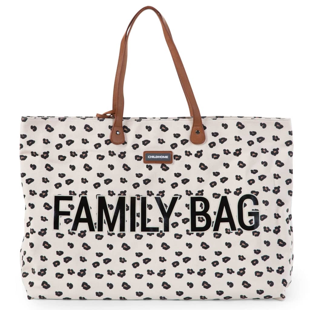 CHILDHOME Verzorgingstas Family Bag luipaardmotief canvas