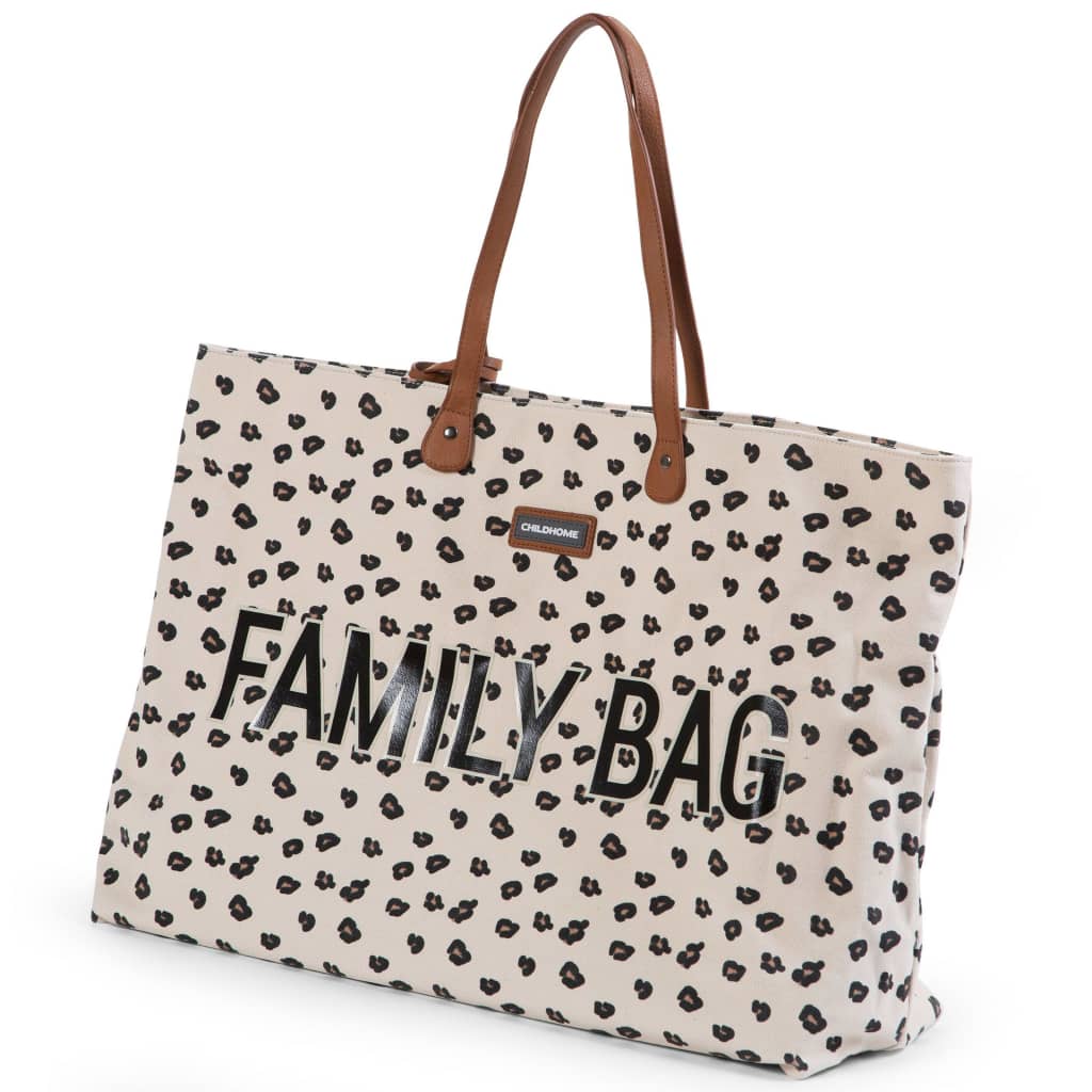 CHILDHOME Verzorgingstas Family Bag luipaardmotief canvas