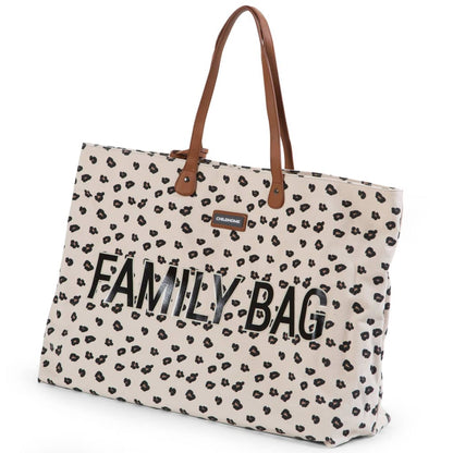 CHILDHOME Verzorgingstas Family Bag luipaardmotief canvas