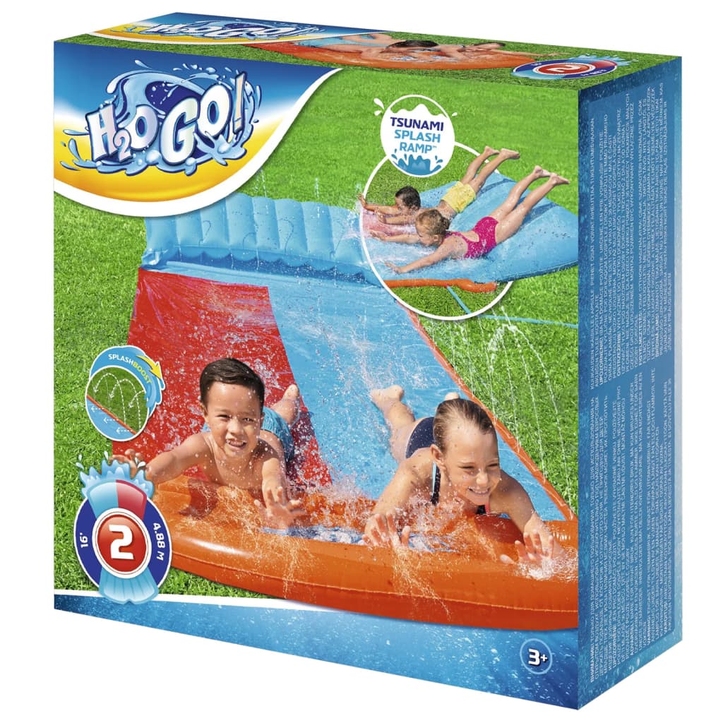 Bestway H2OGO Waterglijbaan Tsunami Splash Ramp Double Slide