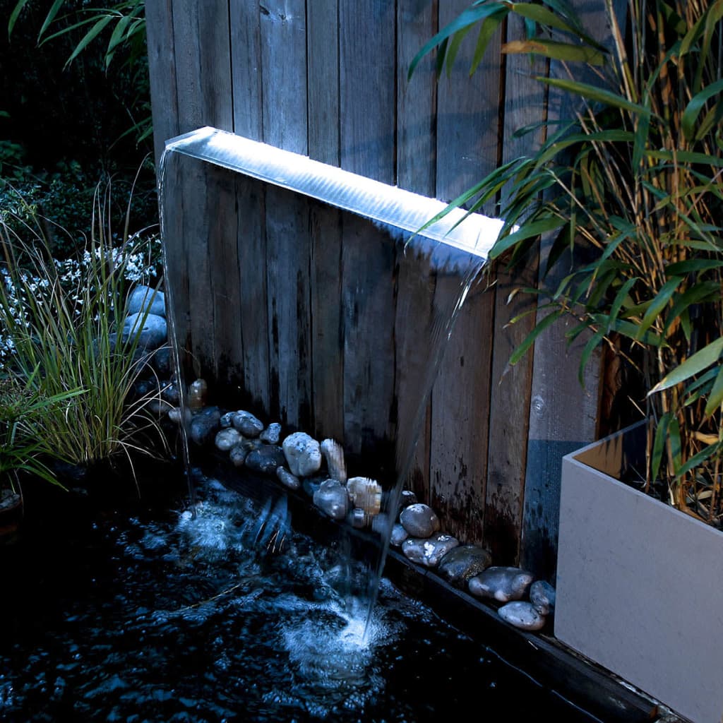 Ubbink Waterval met LED's Niagara 90 cm roestvrij staal 1312126