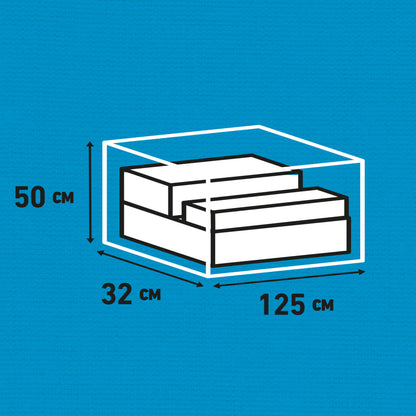 Madison Hoes voor tuinkussens 125x32x50cm grijs