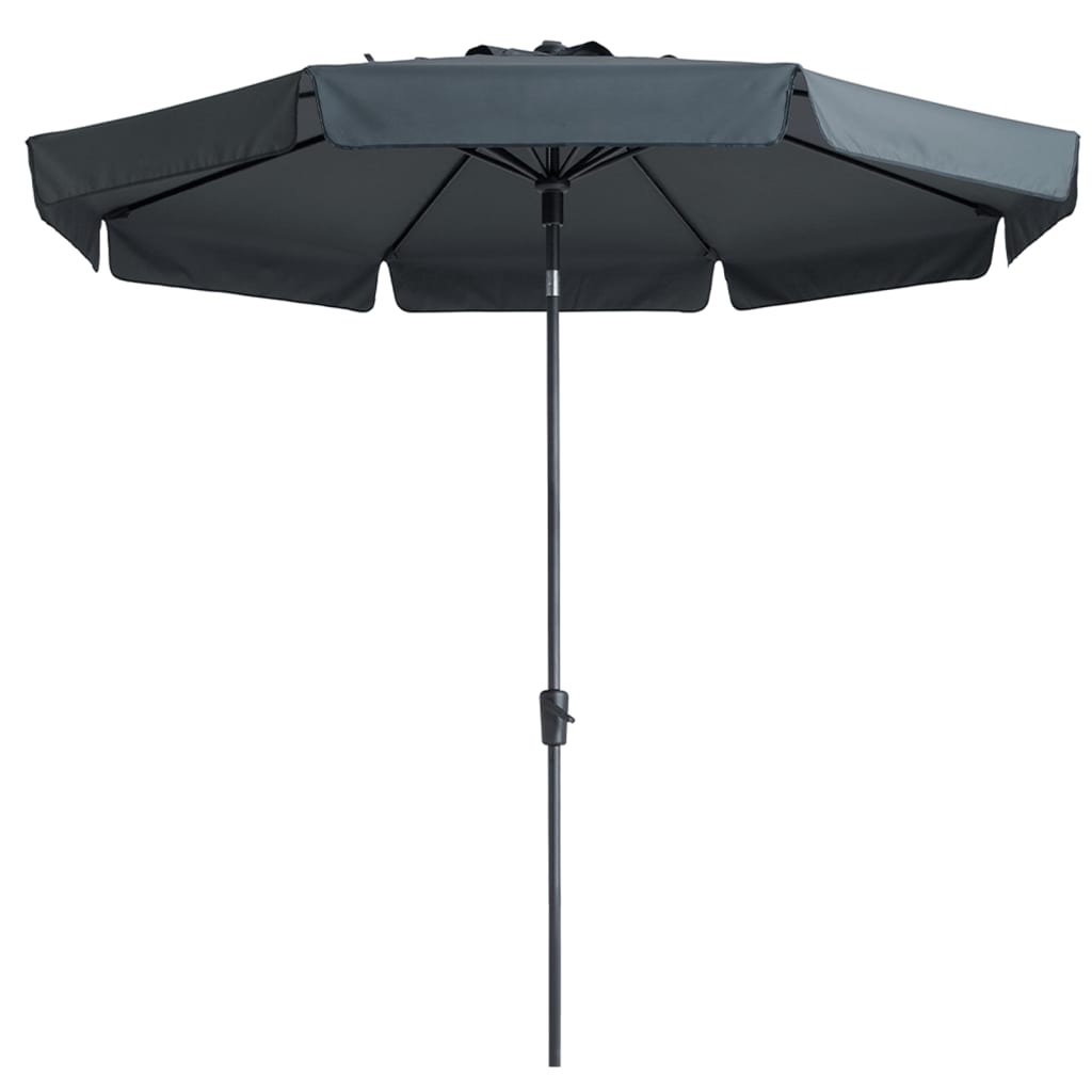 Madison Parasol Flores Luxe rond 300 cm grijs