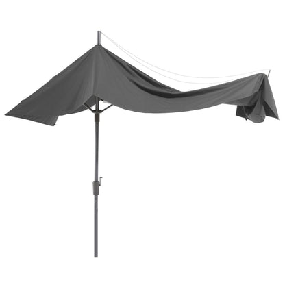 Madison Parasol Asymmetric Sideway 360x220 cm PC15P014 grijs