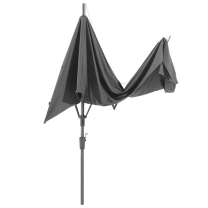 Madison Parasol Asymmetric Sideway 360x220 cm PC15P014 grijs