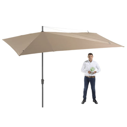 Madison Parasol Asymmetric Sideway 360x220 cm PC15P016 ecru