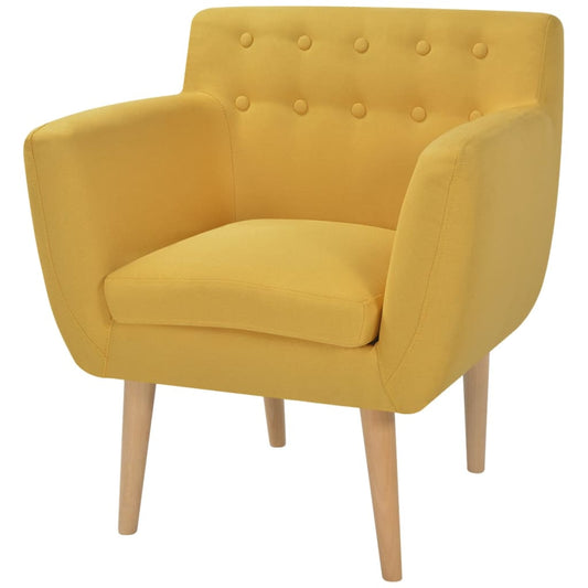 Fauteuil stof geel