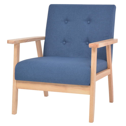 Fauteuil stof blauw