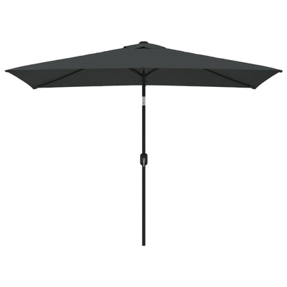 Parasol met metalen paal 300x200 cm antraciet