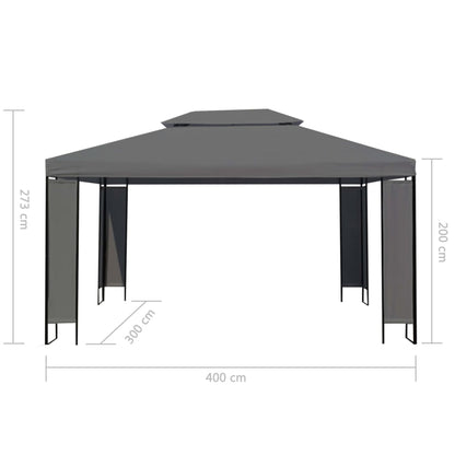 Prieel 300x400 cm antraciet