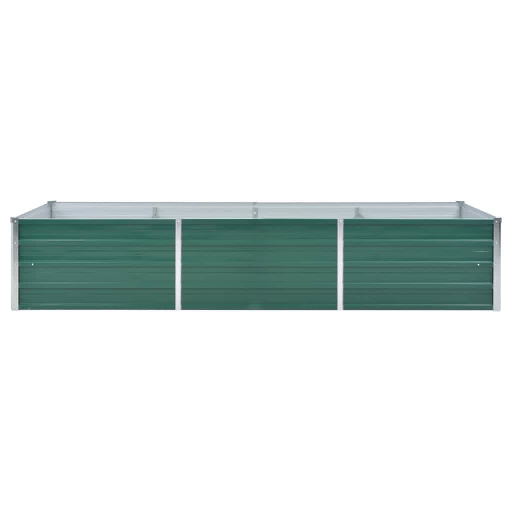 Plantenbak verhoogd 240x80x45 cm gegalvaniseerd staal groen