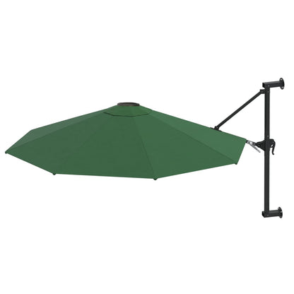 Wandparasol met metalen paal 300 cm groen