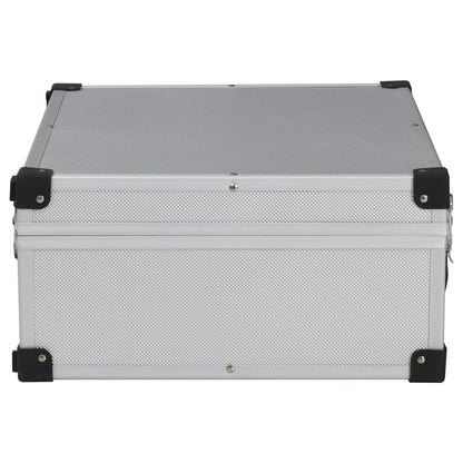 Gereedschapskoffer 46x33x16 cm aluminium zilverkleurig