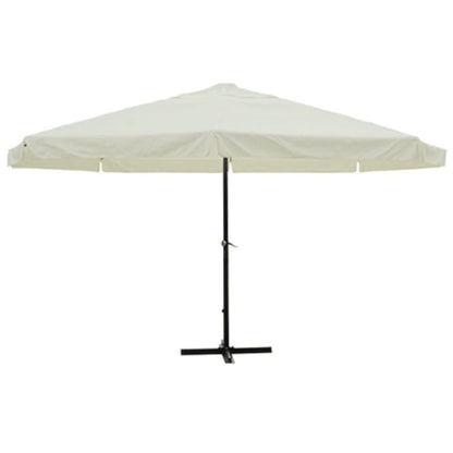 Parasol Samos 500 cm aluminium wit