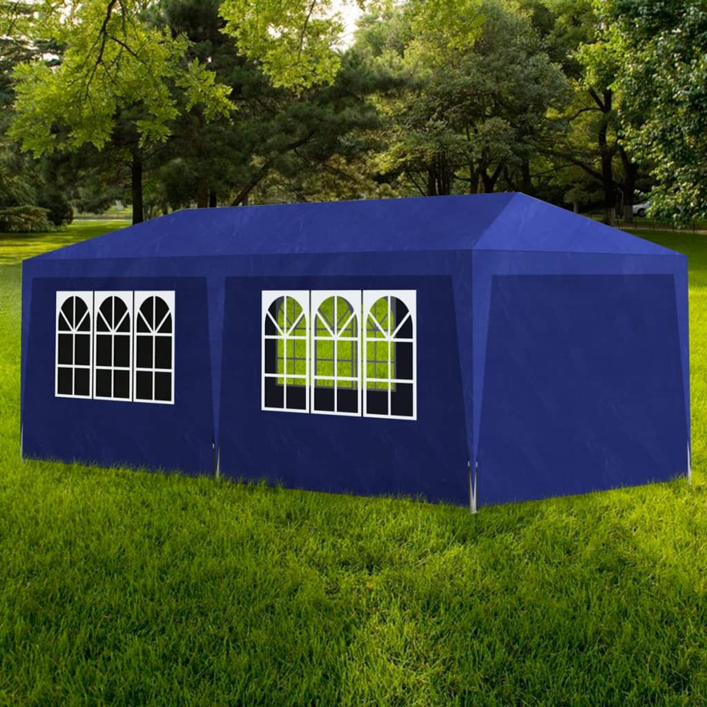 Partytent 3x6 m blauw