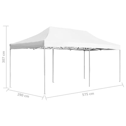 Partytent professioneel inklapbaar 6x3 m aluminium wit