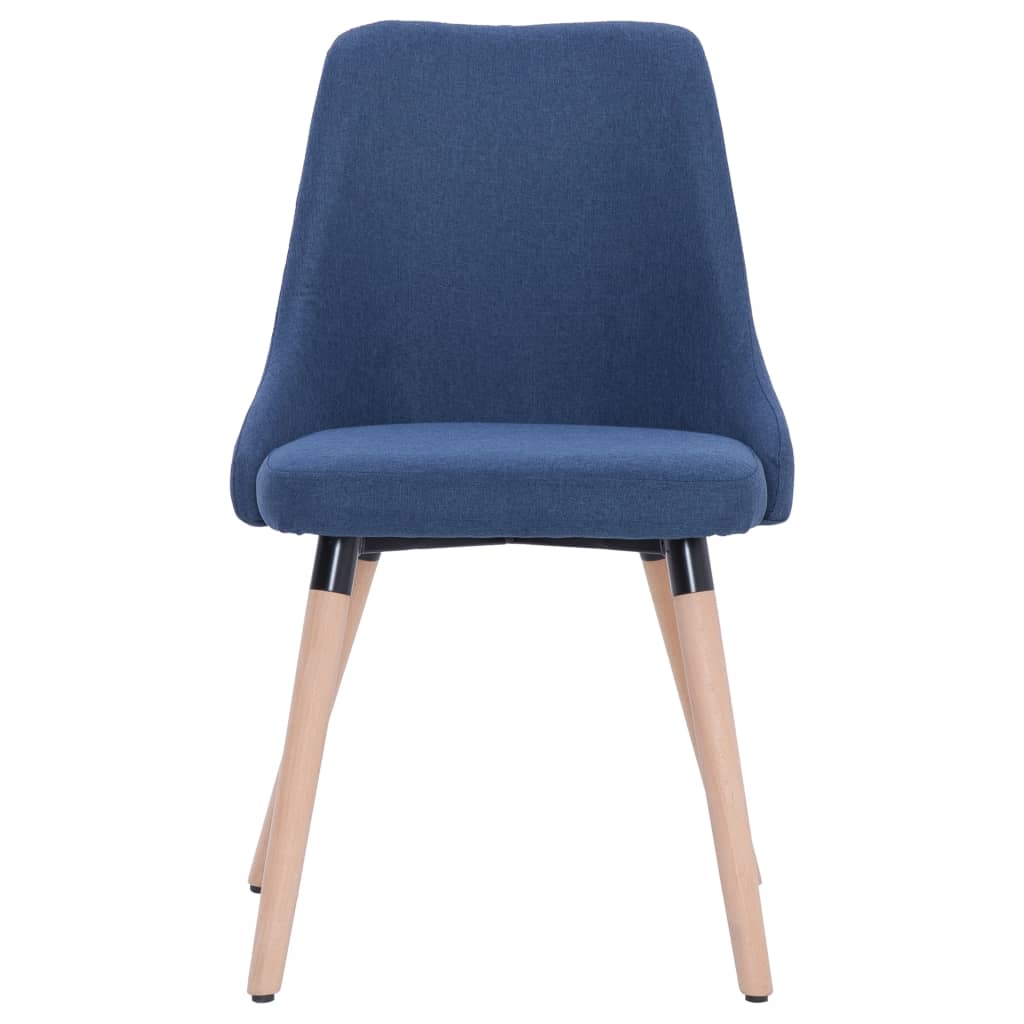 Eetkamerstoelen 2 st stof blauw