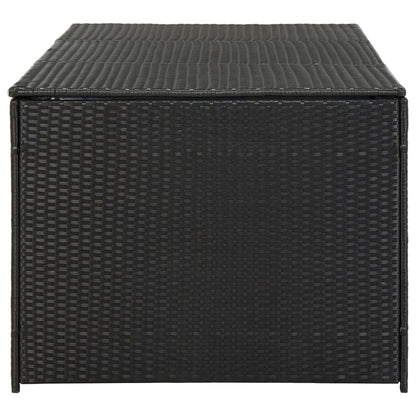 Tuinbox 180x90x70 cm poly rattan zwart