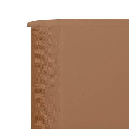 Windscherm 3-panelen 400x160 cm stof taupe