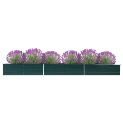 Plantenbak verhoogd 480x80x45 cm gegalvaniseerd staal groen