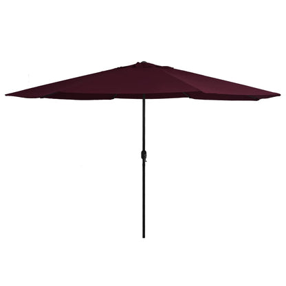 Parasol met metalen paal 390 cm bordeauxrood