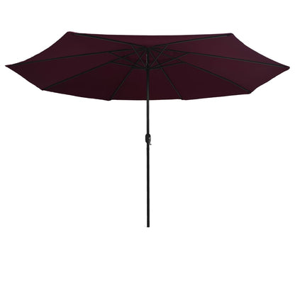 Parasol met metalen paal 390 cm bordeauxrood