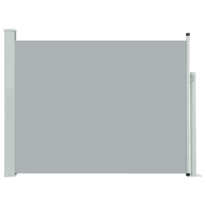 Tuinscherm uittrekbaar 140x500 cm grijs