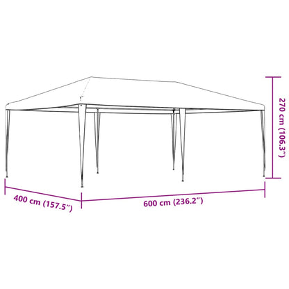 Partytent 4x6 m blauw