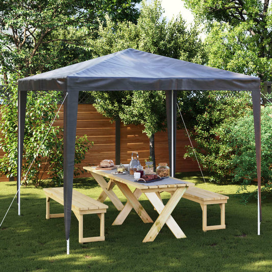 Partytent professioneel 90 g/m² 2,5x2,5 m antraciet