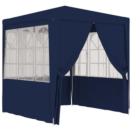 Partytent met zijwanden professioneel 90 g/m² 2x2 m blauw