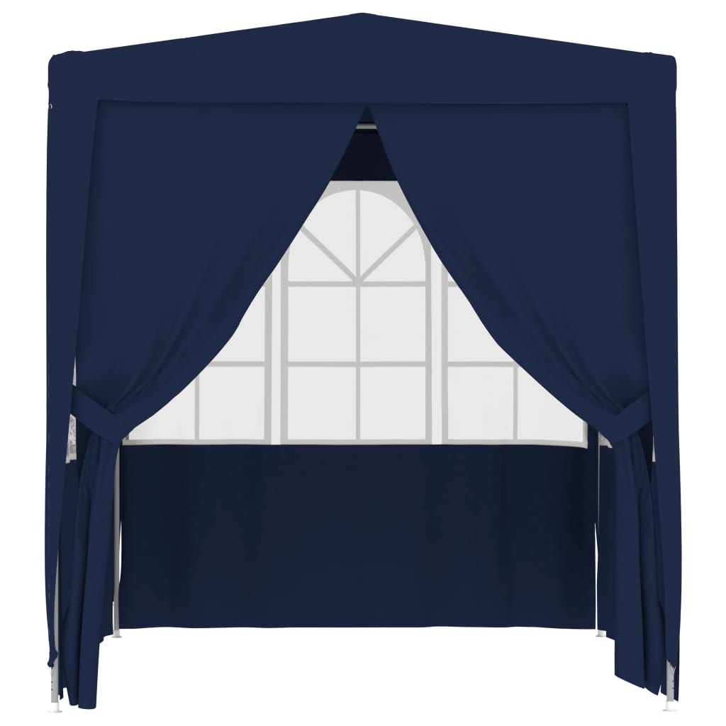 Partytent met zijwanden professioneel 90 g/m² 2,5x2,5 m blauw