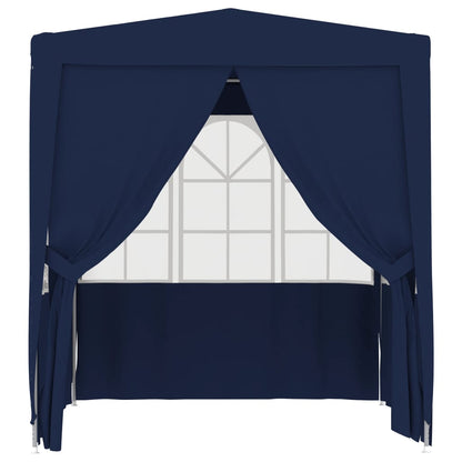 Partytent met zijwanden professioneel 90 g/m² 2,5x2,5 m blauw