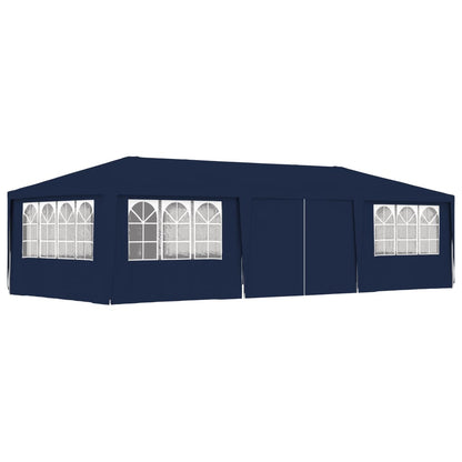 Partytent met zijwanden professioneel 90 g/m² 4x9 m blauw