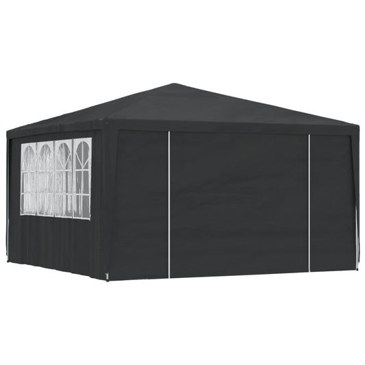 Partytent met zijwanden professioneel 90 g/m² 4x4 m groen