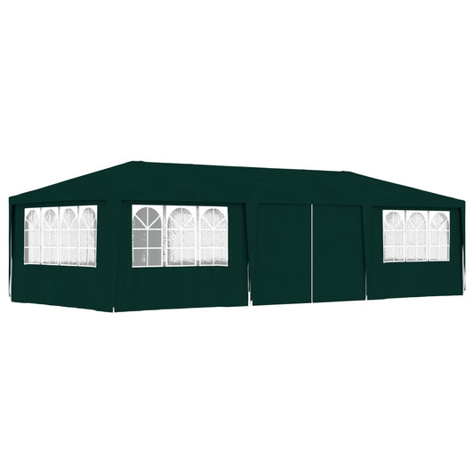 Partytent met zijwanden professioneel 90 g/m² 4x9 m groen