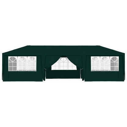 Partytent met zijwanden professioneel 90 g/m² 4x9 m groen