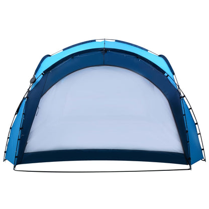 Partytent met LED en 4 zijwanden 3,6x3,6x2,3 m blauw