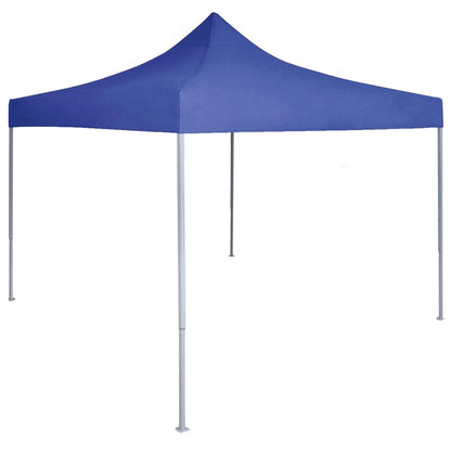 Partytent professioneel inklapbaar 2x2 m staal blauw