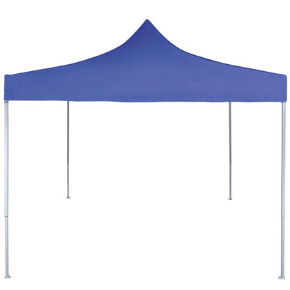 Partytent professioneel inklapbaar 2x2 m staal blauw