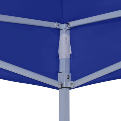 Partytent professioneel inklapbaar 2x2 m staal blauw