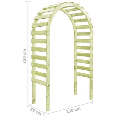 Pergola 130x60x230 cm geïmpregneerd grenenhout