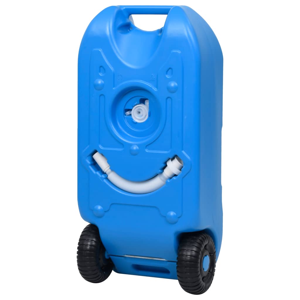 Watertank op wielen 40 L blauw