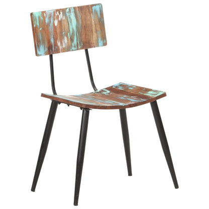 Eetkamerstoelen 2 st massief gerecycled hout