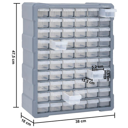 Organiser met 60 lades 38x16x47,5 cm